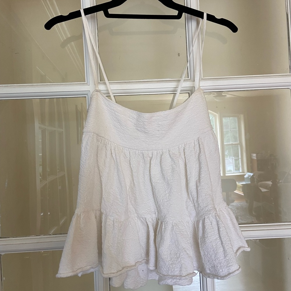 White layers tank top